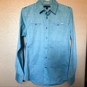 👕 G by guess Blue long sleeve shirt